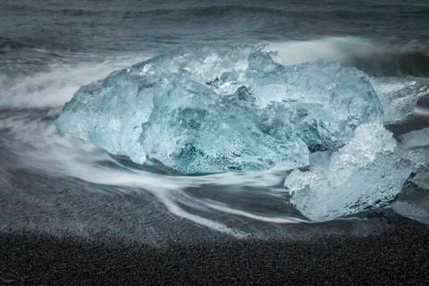 Glacial ice Foto stock