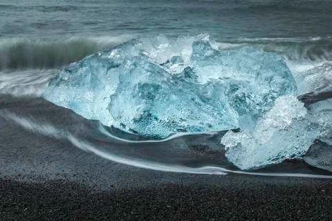 Glacial ice Stock Photos