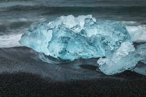 Glacial ice Foto stock