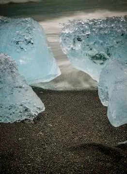 Glacial ice Stock Photos