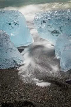 Glacial ice Stock Photos