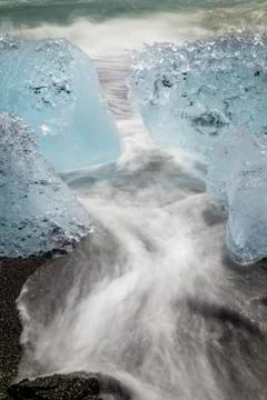 Glacial ice Stock Photos