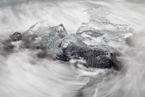 Glacial ice Stock Photos