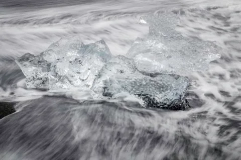 Glacial ice Stock Photos