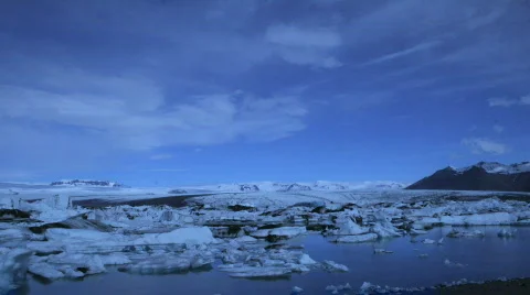 Glacial lagoon B Stock Footage 328688