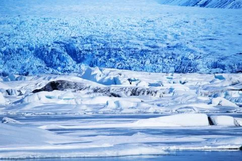 Glacial lagoon Stock Photos