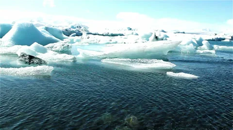 Glacial lake Stock-Footage 35125640