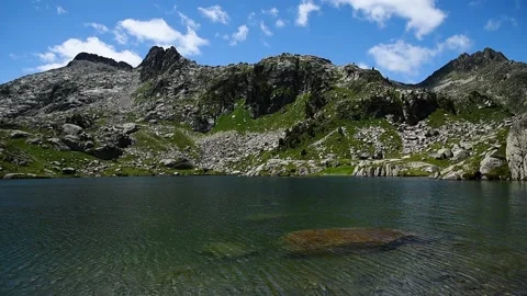 Glacial lake in the mountains Stock-Footage 167905370