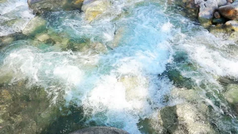 Glacial Mountain River 10 Video stock 90233017