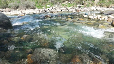 Glacial Mountain River 11 Video stock 90308639