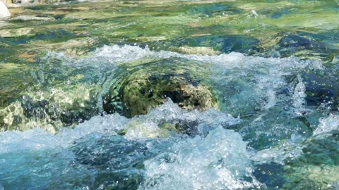 Glacial Mountain River 4 Stock-Footage 90232680