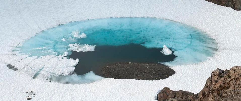 Glacial pool Stock Photos
