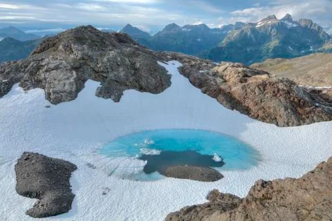 Glacial pool 스톡 사진
