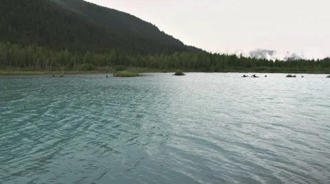Glacial River pan Stock-Footage 7755648