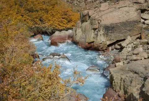 Glacial River Foto stock