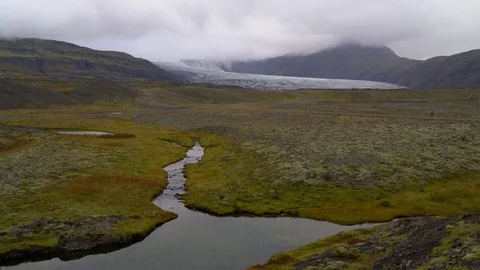 Glacial stream Stock Footage 73262030