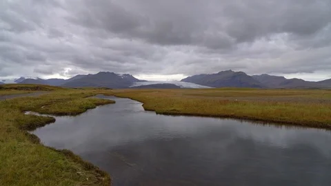 Glacial stream Stock Footage 73262615