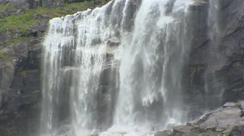 Glacial waterfall in Briksdal, Norway. 動画素材 34515676