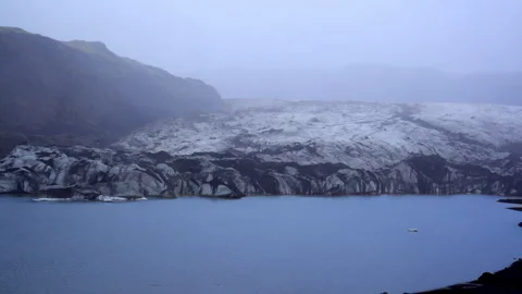 GLACIAR MEDIUM SHOT Stock Footage 313851713