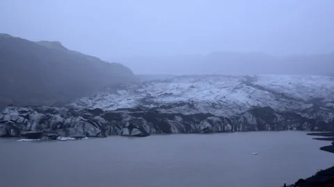 GLACIAR RIGHT PAN Stock Footage 313851705