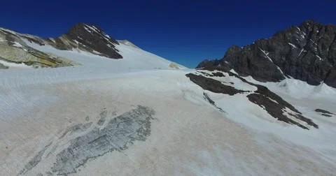 Glacier - Aerial view Stock Footage 67605669