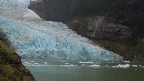 Glacier and lake Stock Footage 73247516