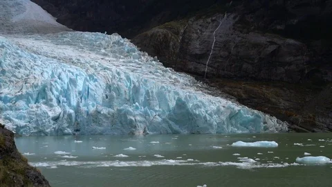 Glacier and lake Stock Footage 73247665
