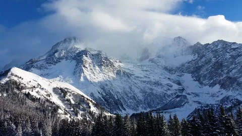 The Glacier of Bionnassay Stock Footage 101642493