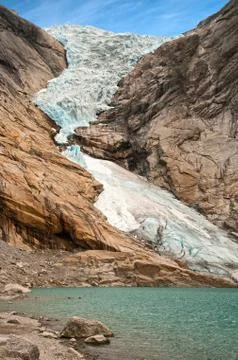 Glacier Briksdalen Foto stock