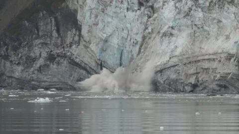 Glacier Calving Stock Footage 85535788