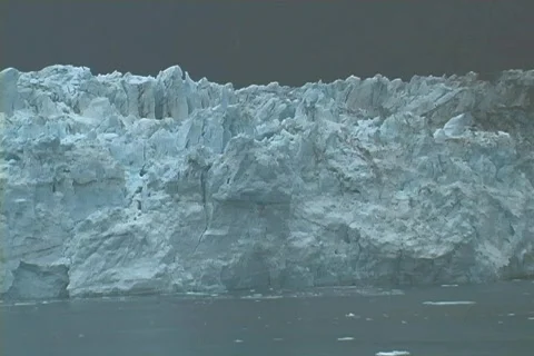Glacier Calvitating Tower Stock Footage 305901