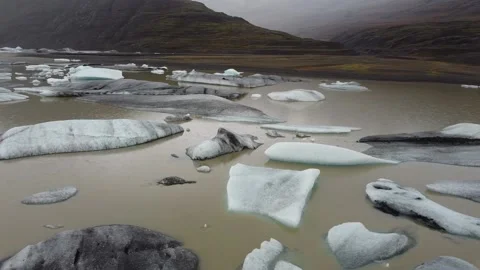 Glacier circle out Stock Footage 223288180