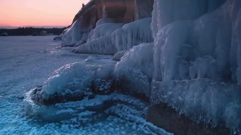Glacier in cold nature winter Stock Footage 273950315