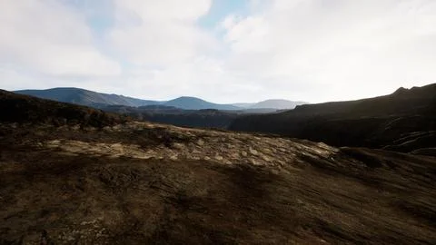 Glacier epic mountain formations under dark clouds 스톡 일러스트