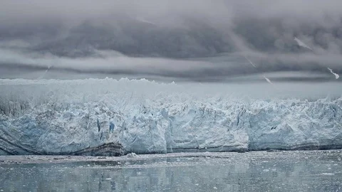 Glacier face and rocks at glacier Bay National Park, Alaska, USA Stock Footage 79087396
