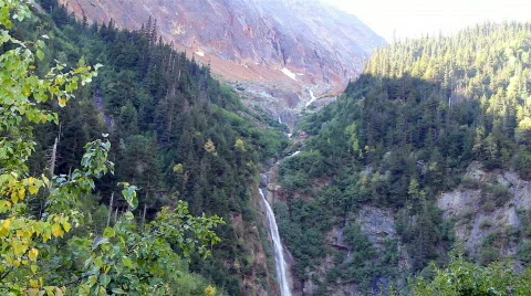 Glacier Falls Stock Footage 849222