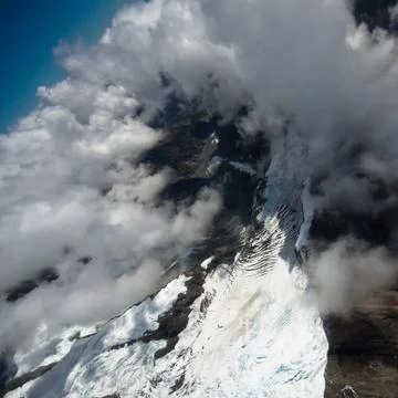 Glacier flight Stock Photos