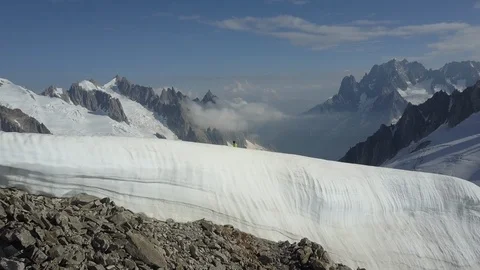 At the glacier  Stock Footage 124810214