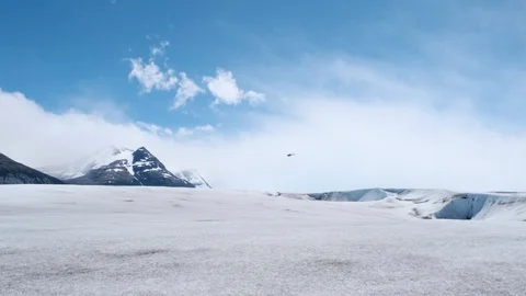 Glacier Helicopter Video stock 105312462