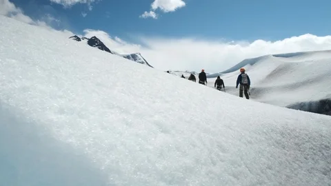 Glacier Hikers 1 Video stock 101716673