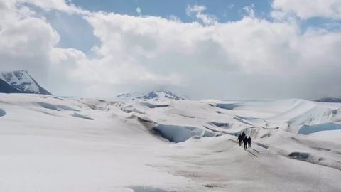 Glacier Hikers 2 Video stock 105312518