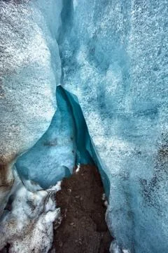Glacier ice cave Foto stock