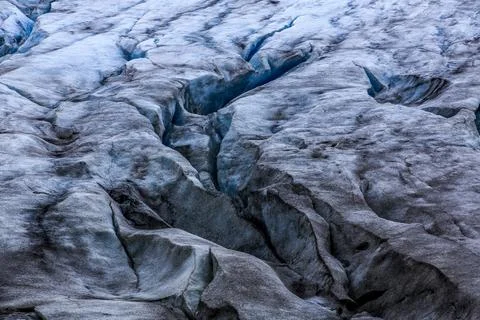 Glacier ice of the smoerstabbbreen Stock Photos