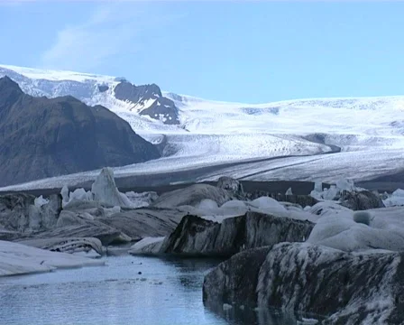 Glacier Lagoon 3 Stock Footage 515021
