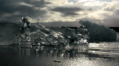 Glacier Lagoon Stock Footage 8584827