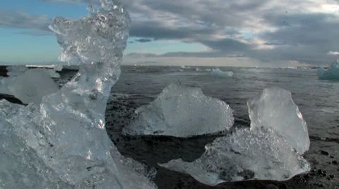 Glacier Lagoon Stock Footage 8606713