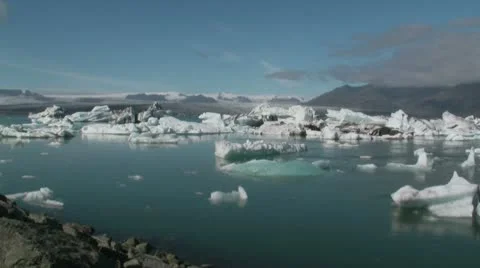 Glacier Lagoon Stock Footage 10721218