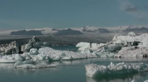 Glacier Lagoon Stock Footage 10721226