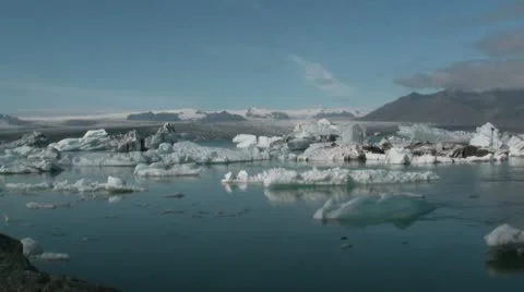 Glacier Lagoon Stock Footage 10721234