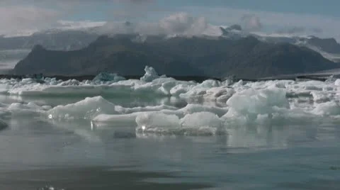 Glacier Lagoon Stock Footage 10721244